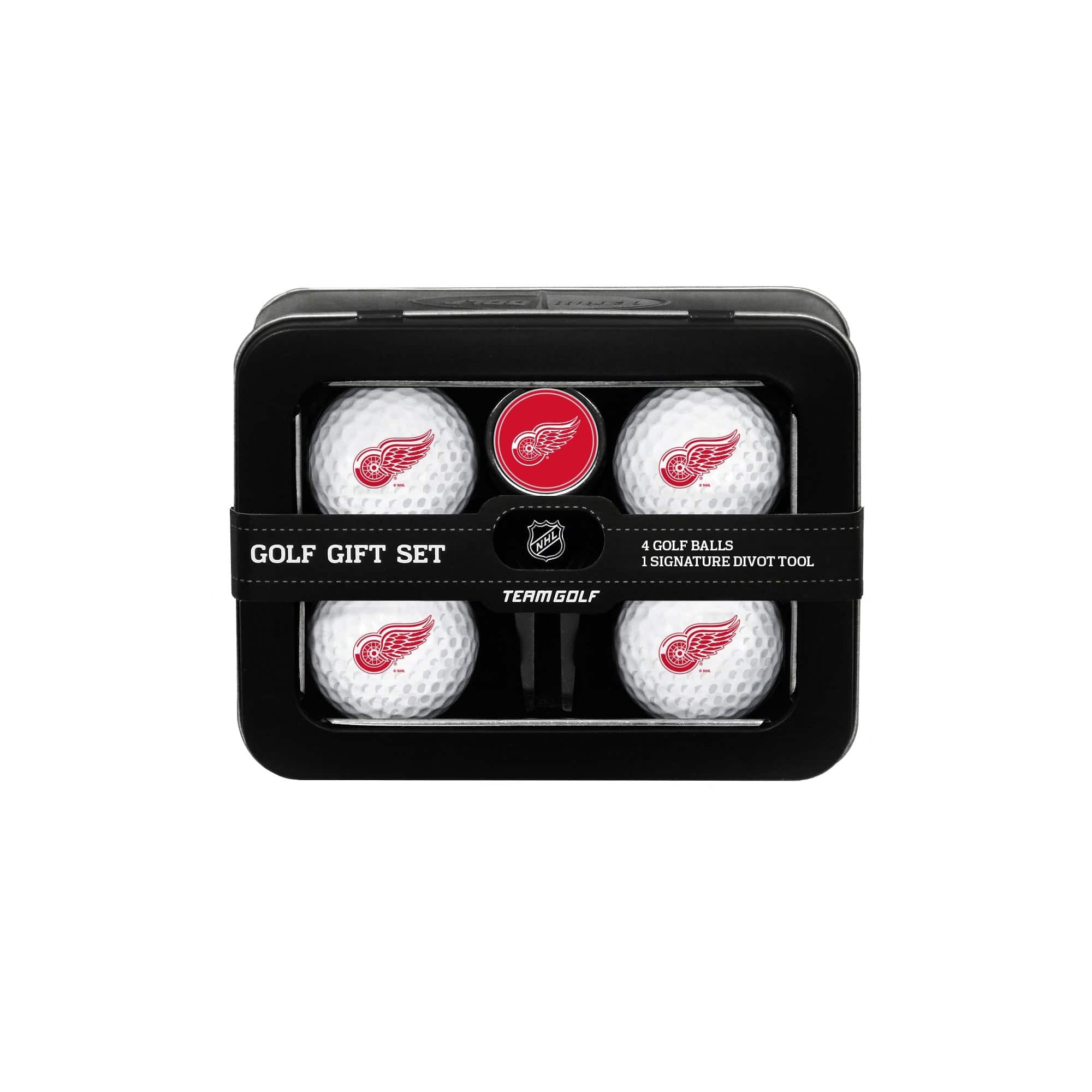 Detroit Red Wings 4 Golf Ball And Divot Tool Set - 757 Sports Collectibles