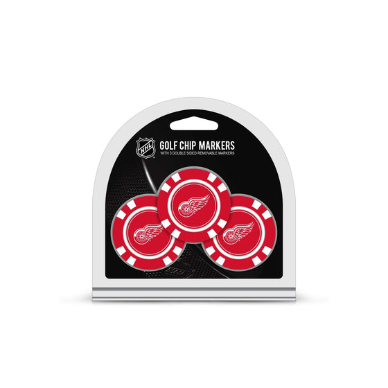 Detroit Red Wings 3 Pack Golf Chip Ball Markers - 757 Sports Collectibles