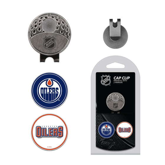 Edmonton Oilers Cap Clip With 2 Golf Ball Markers - 757 Sports Collectibles
