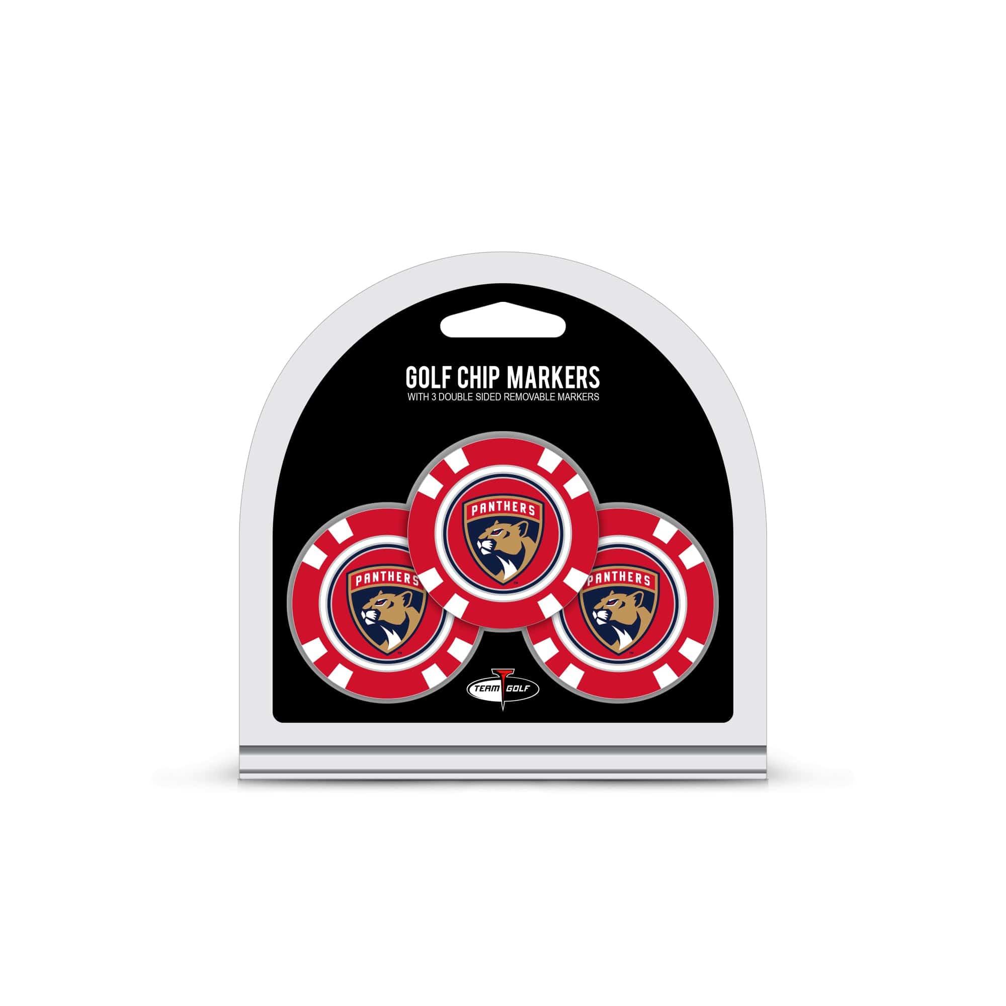 Florida Panthers 3 Pack Golf Chip Ball Markers - 757 Sports Collectibles
