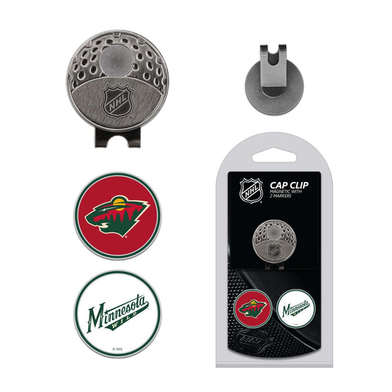 Minnesota Wild Cap Clip With 2 Golf Ball Markers - 757 Sports Collectibles