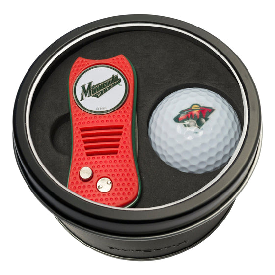 Minnesota Wild Tin Set - Switchfix, Golf Ball - 757 Sports Collectibles