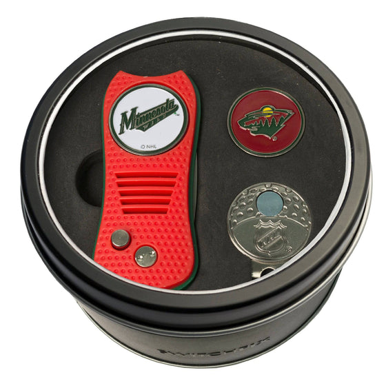 Minnesota Wild Tin Set - Switchfix, Cap Clip, Marker - 757 Sports Collectibles