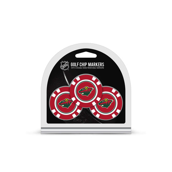 Minnesota Wild 3 Pack Golf Chip Ball Markers - 757 Sports Collectibles