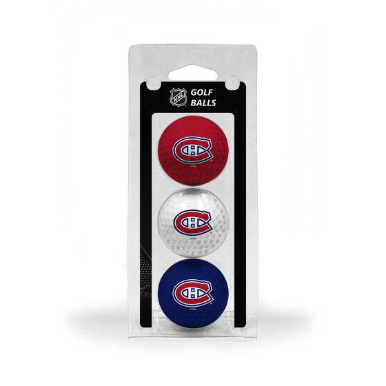 Montreal Canadiens 3 Golf Ball Pack - 757 Sports Collectibles