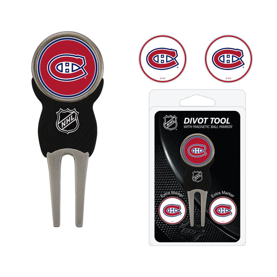 Montreal Canadiens Divot Tool Pack With 3 Golf Ball Markers - 757 Sports Collectibles