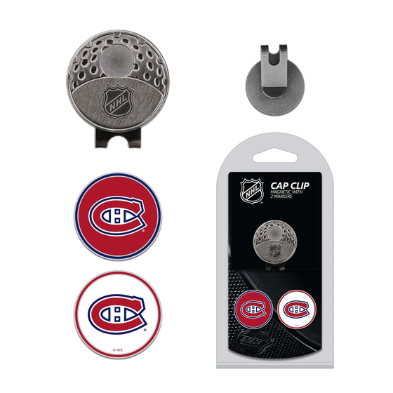 Montreal Canadiens Cap Clip With 2 Golf Ball Markers - 757 Sports Collectibles