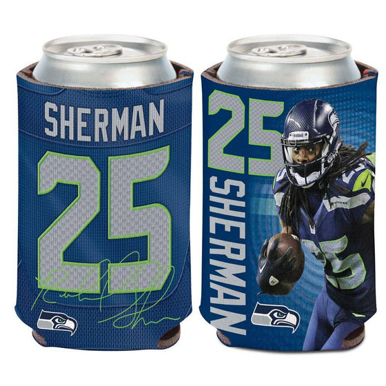 NFL Seattle Seahawks Richard Sherman 12 oz Can Cooler - 757 Sports Collectibles