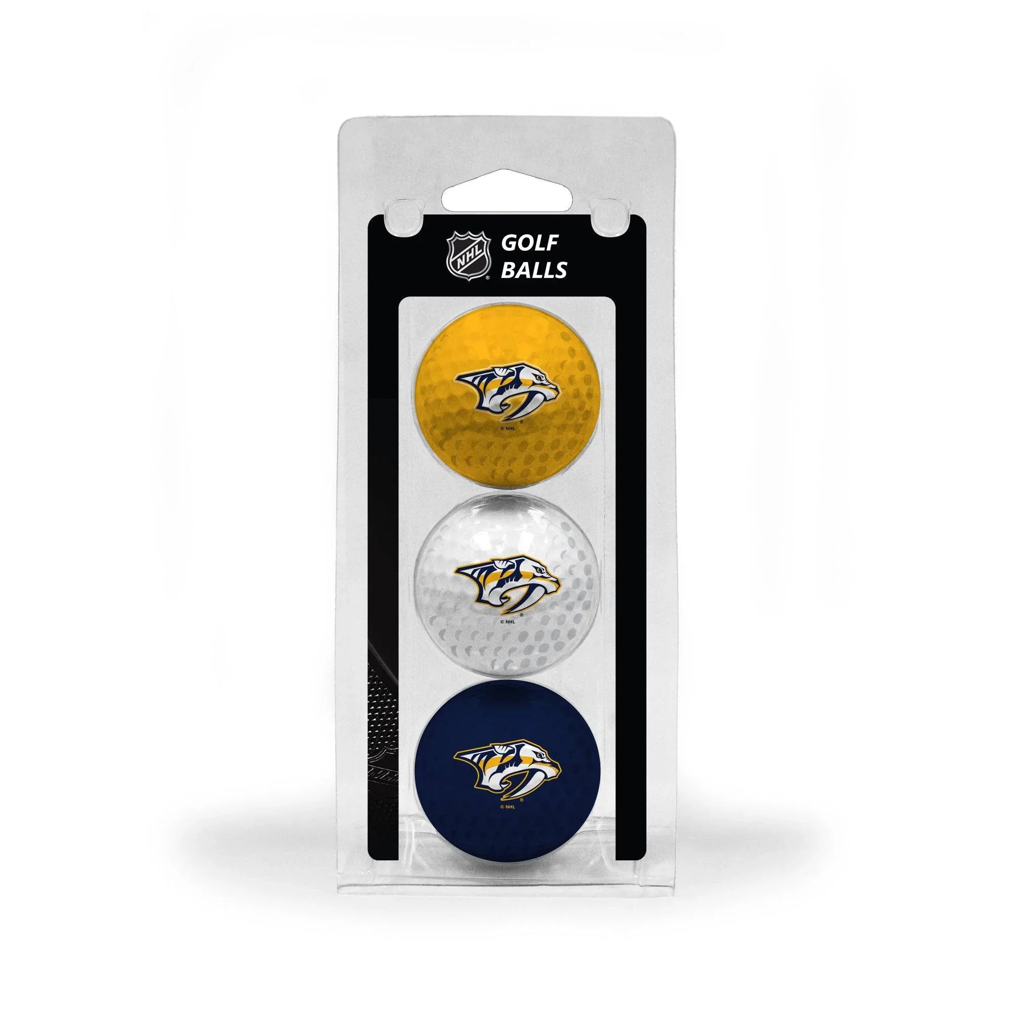 Nashville Predators 3 Golf Ball Pack - 757 Sports Collectibles