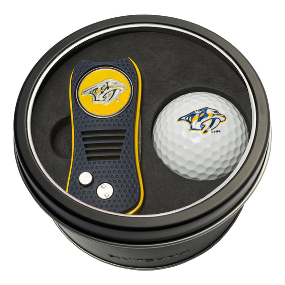 Nashville Predators Tin Set - Switchfix, Golf Ball - 757 Sports Collectibles
