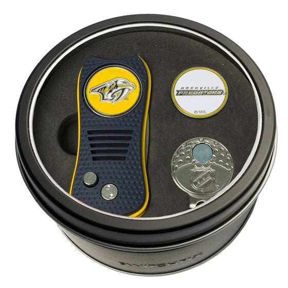 Nashville Predators Tin Set - Switchfix, Cap Clip, Marker - 757 Sports Collectibles