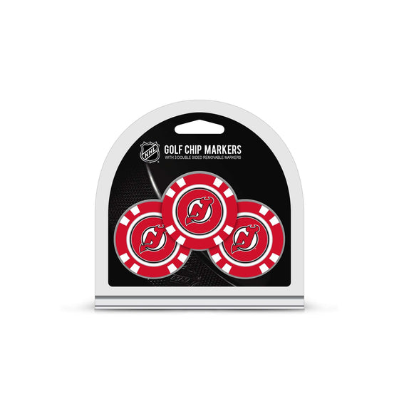 New Jersey Devils 3 Pack Golf Chip Ball Markers - 757 Sports Collectibles