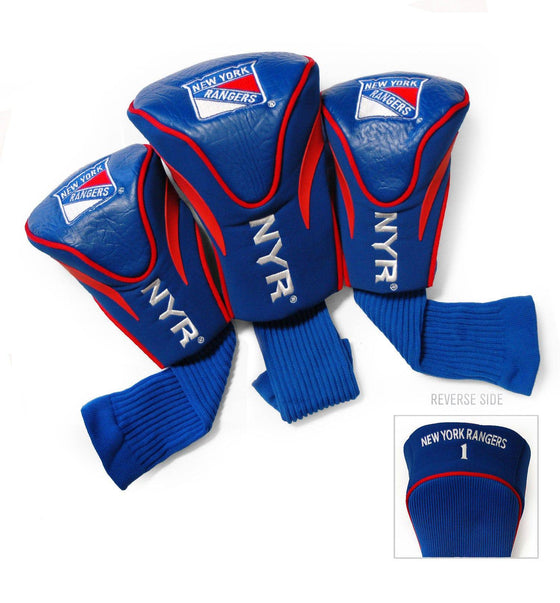 New York Rangers 3 Pack Contour Head Covers - 757 Sports Collectibles