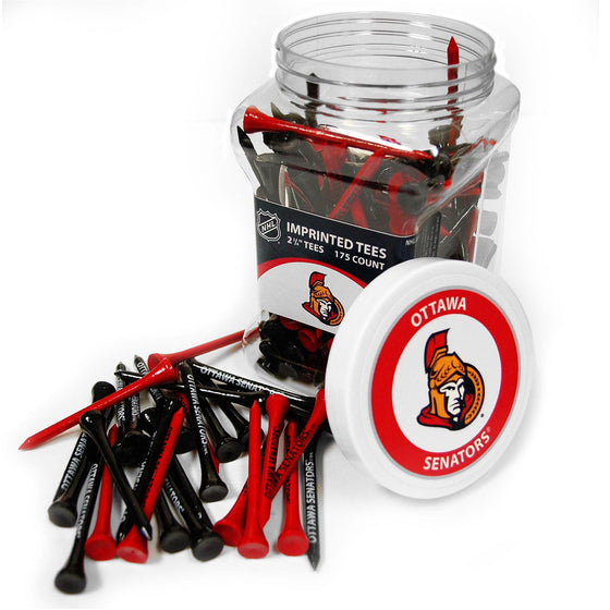 Ottawa Senators Jar Of 175 Golf Tees - 757 Sports Collectibles