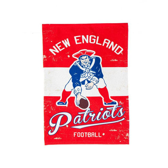 New England Patriots Vintage Throwback 2-Sided Garden Flag 12"x15" - 757 Sports Collectibles