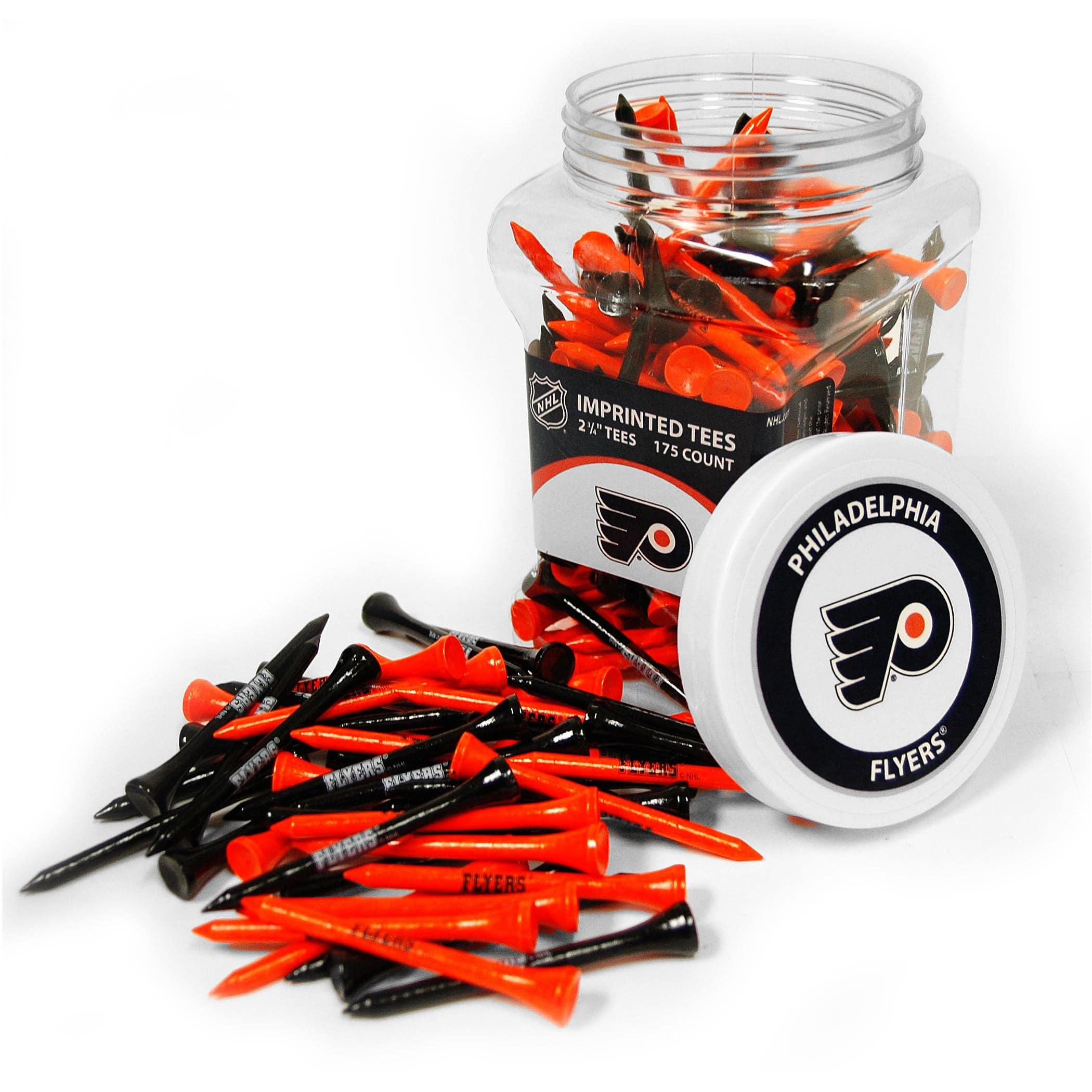Philadelphia Flyers Jar Of 175 Golf Tees - 757 Sports Collectibles
