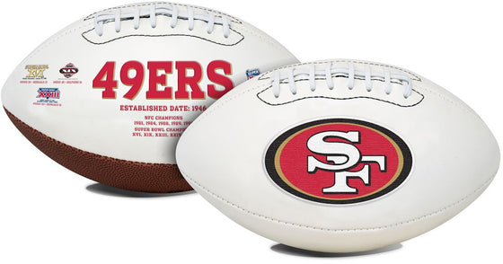 San Francisco 49ers Football Full Size Embroidered Signature Series (CDG)
