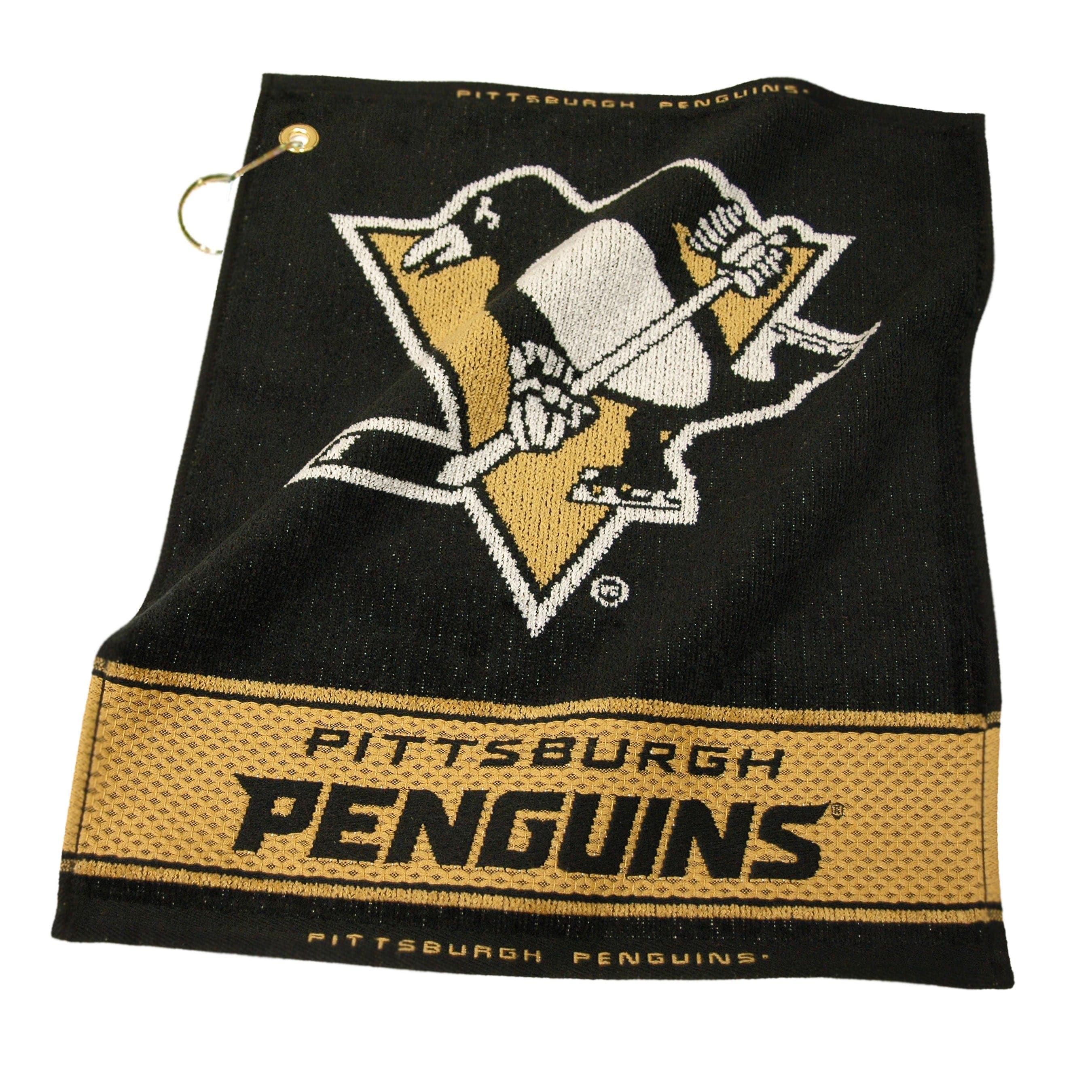 Pittsburgh Penguins Jacquard Woven Golf Towel - 757 Sports Collectibles