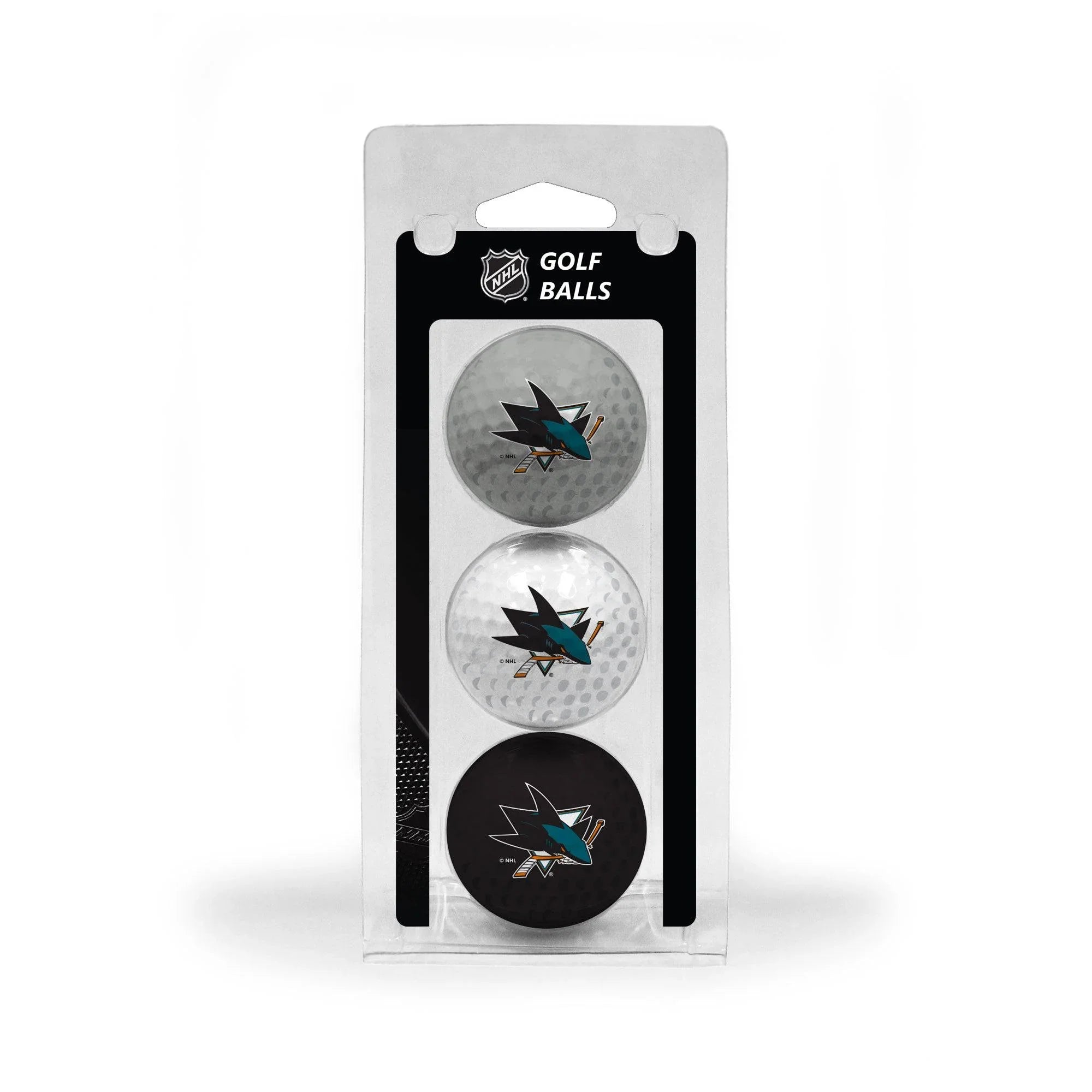 San Jose Sharks 3 Golf Ball Pack - 757 Sports Collectibles