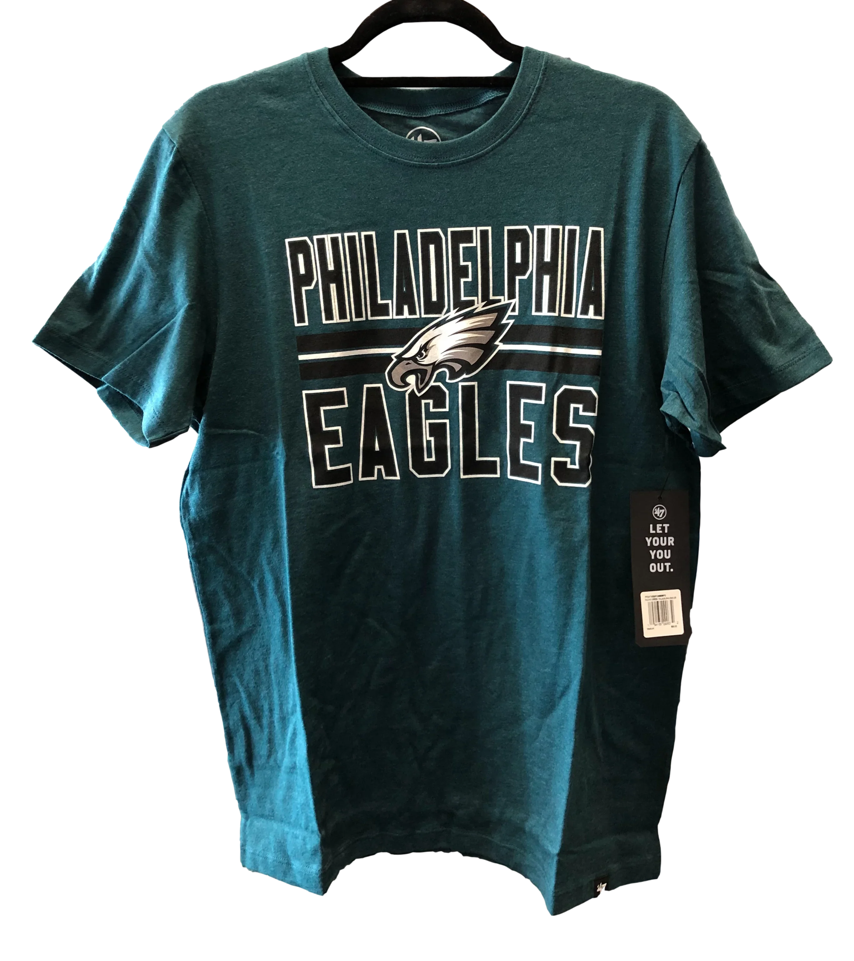 Philadelphia Eagles Victory Stripe Midnight Green 47' T-Shirt -  Mens - All Sizes - 757 Sports Collectibles
