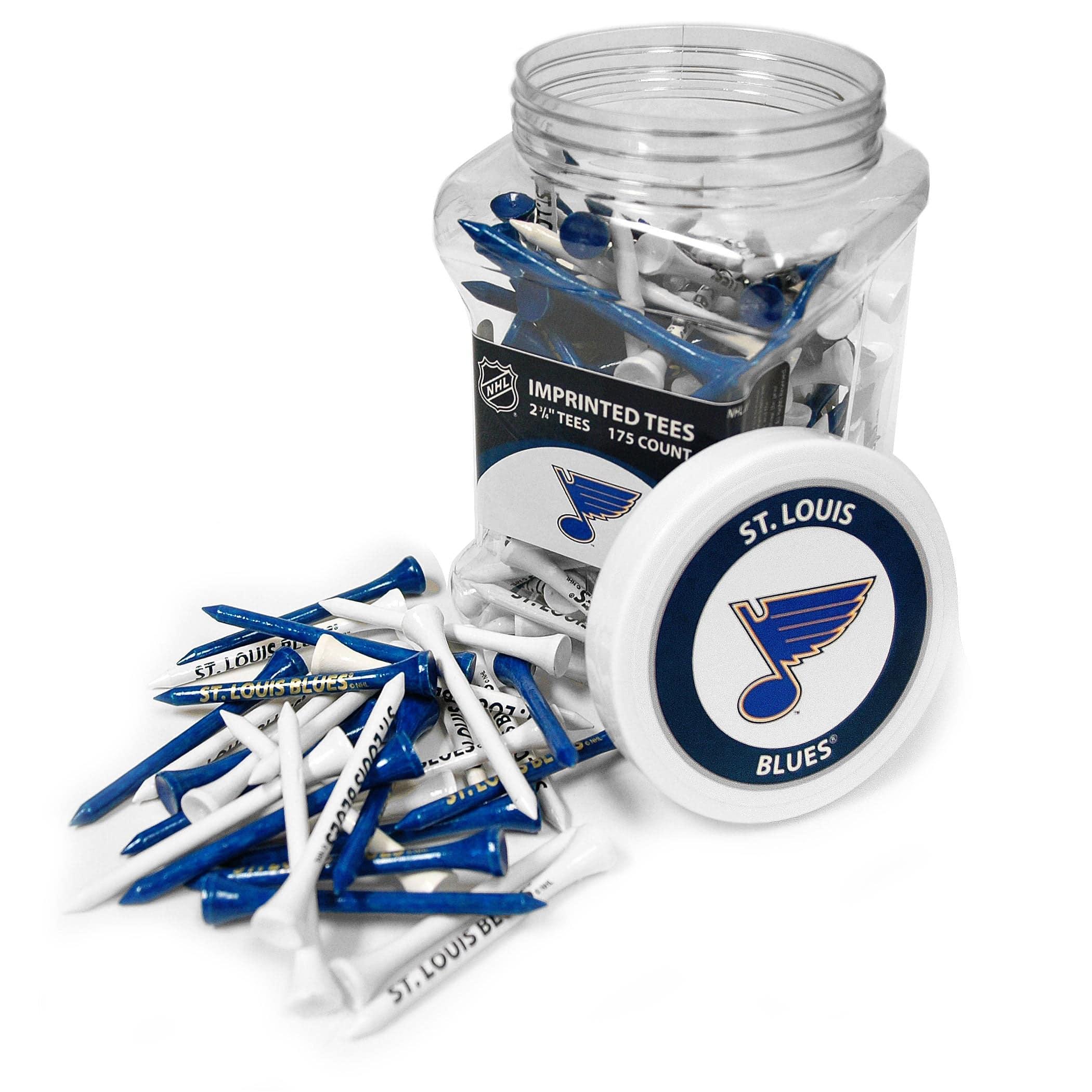St Louis Blues Jar Of 175 Golf Tees - 757 Sports Collectibles