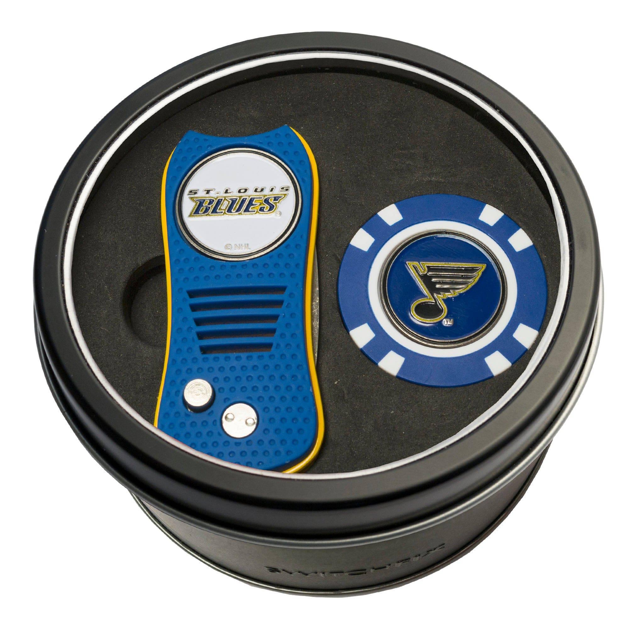 St Louis Blues Tin Set - Switchfix, Golf Chip - 757 Sports Collectibles