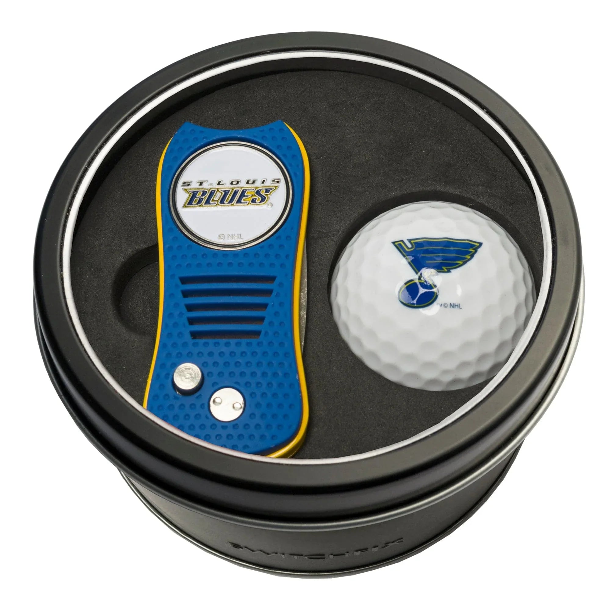 St Louis Blues Tin Set - Switchfix, Golf Ball - 757 Sports Collectibles