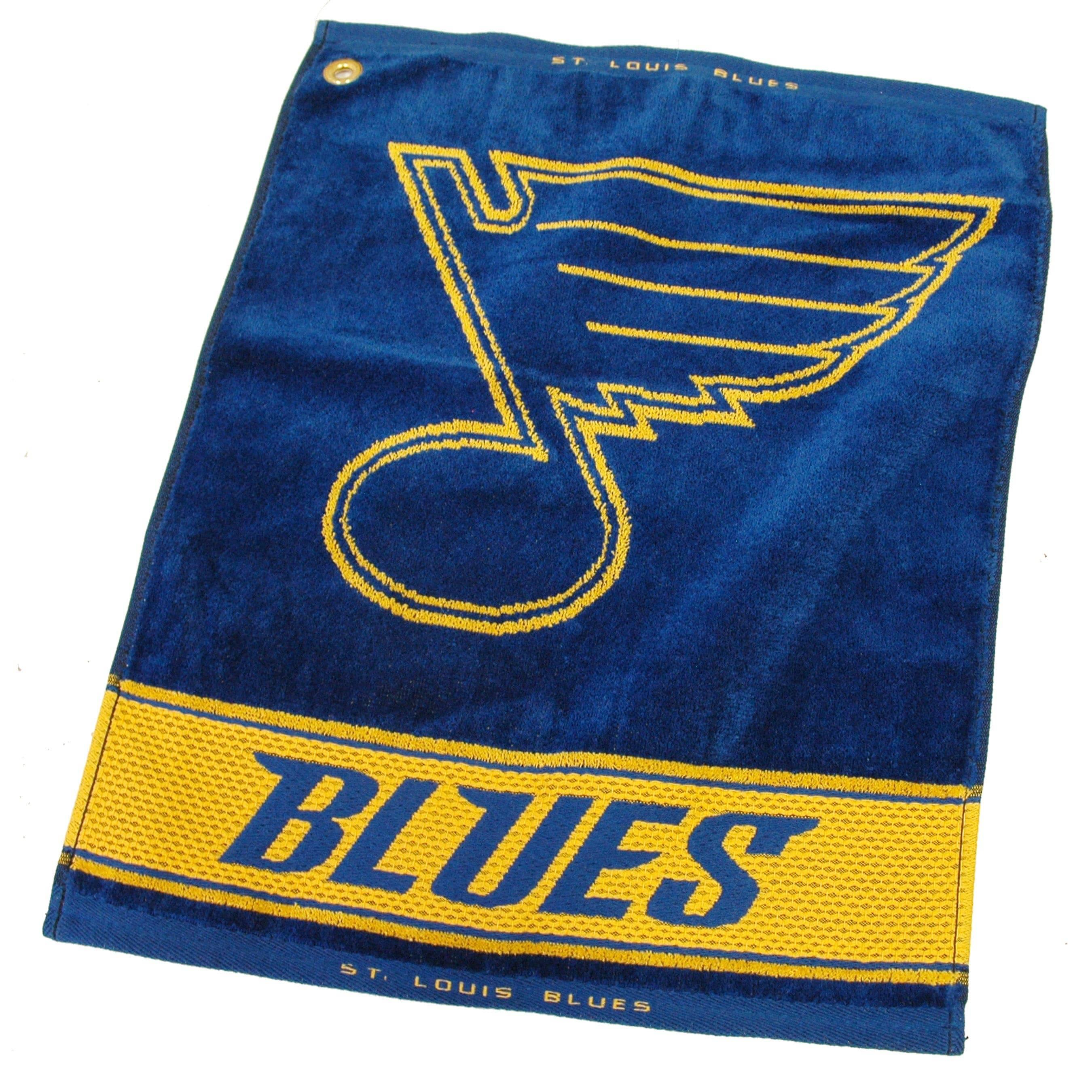 St Louis Blues Jacquard Woven Golf Towel - 757 Sports Collectibles