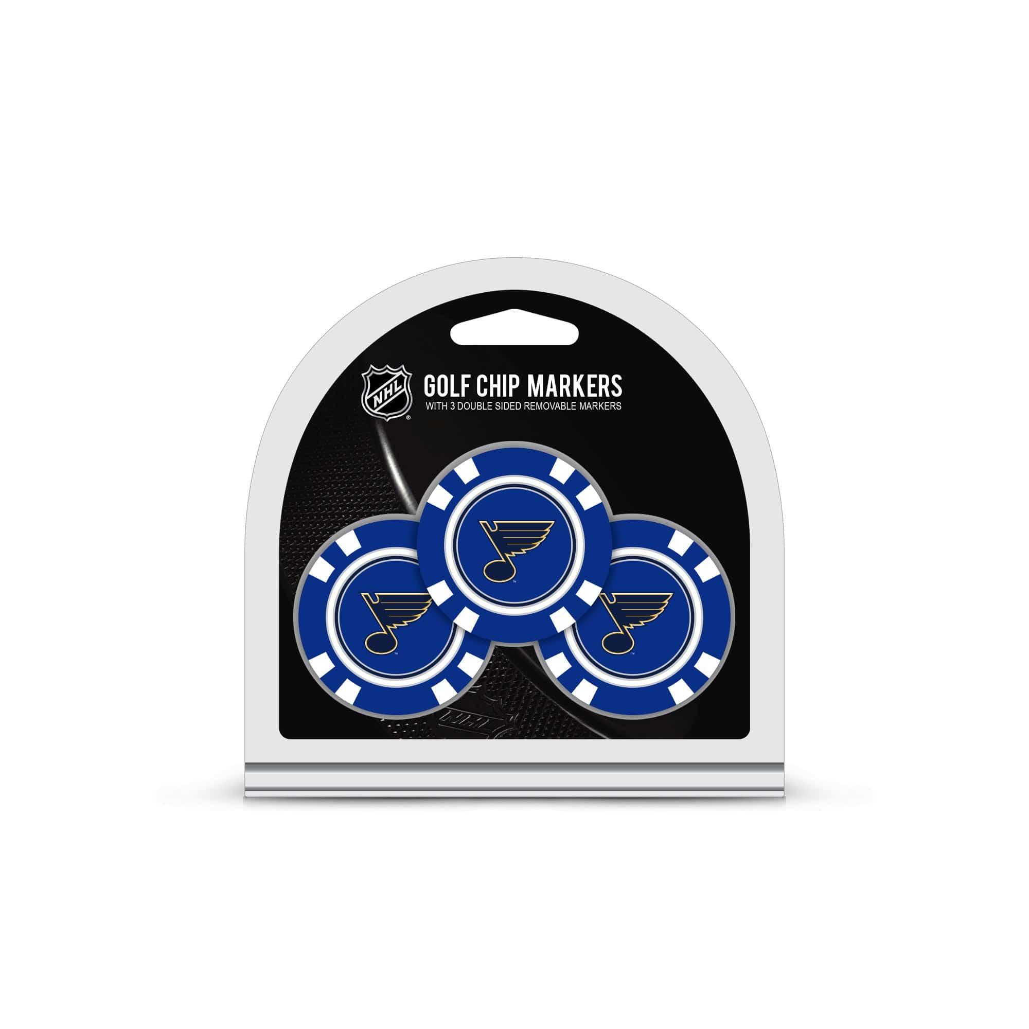 St Louis Blues 3 Pack Golf Chip Ball Markers - 757 Sports Collectibles