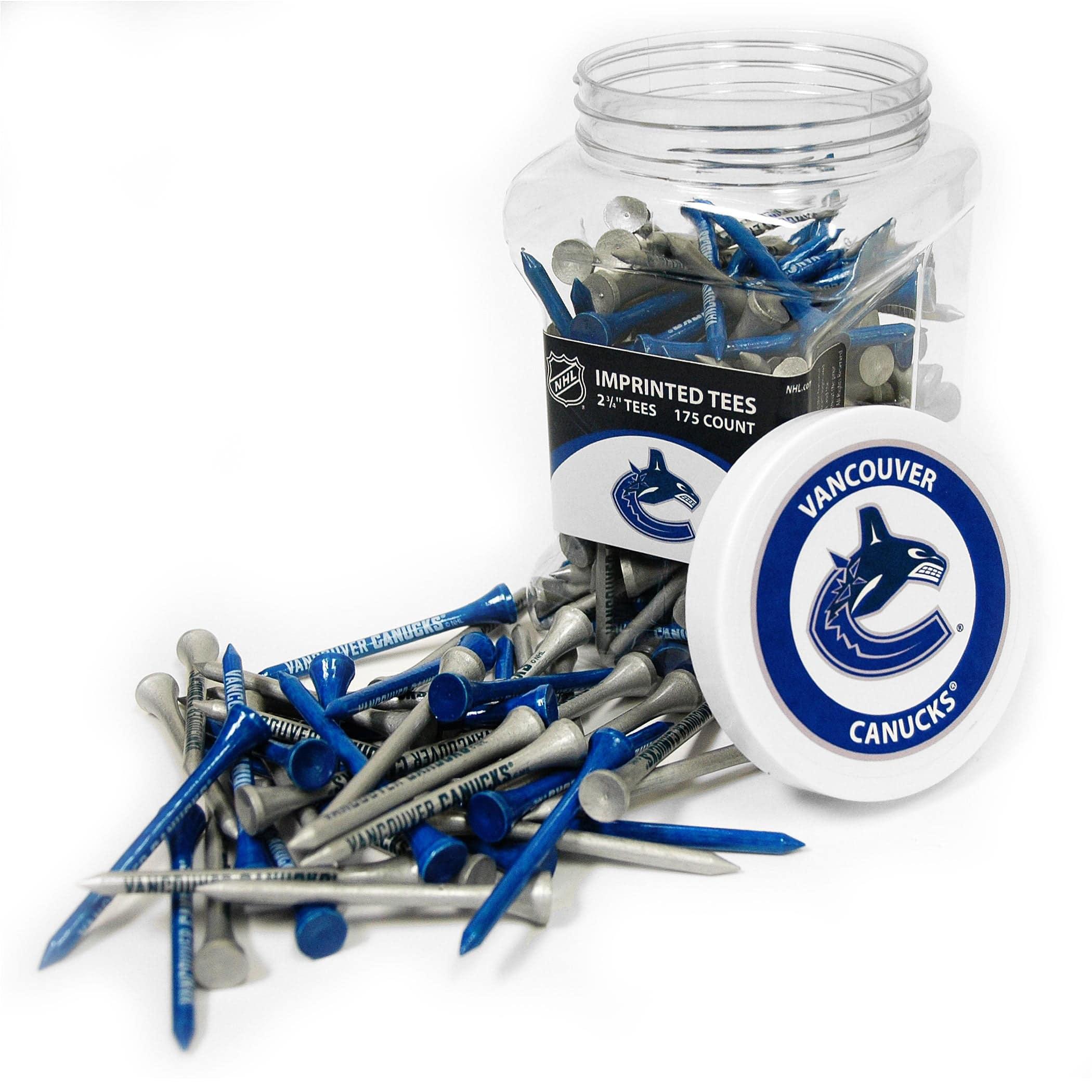 Vancouver Canucks Jar Of 175 Golf Tees - 757 Sports Collectibles