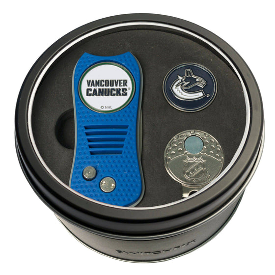 Vancouver Canucks Tin Set - Switchfix, Cap Clip, Marker - 757 Sports Collectibles