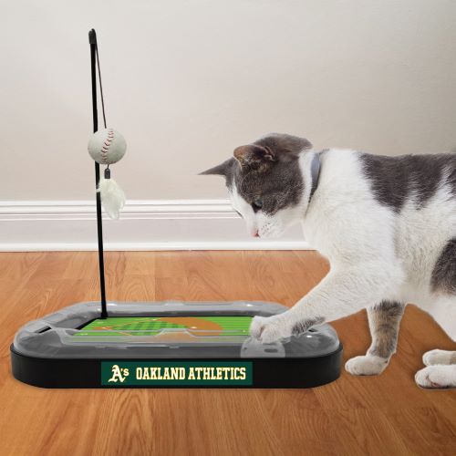 Oakland Athletics Baseball Cat Scratcher Toy by Pets First - 757 Sports Collectibles