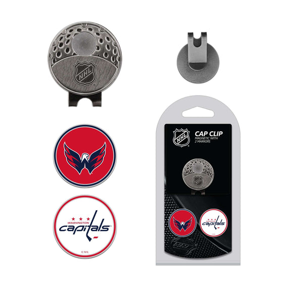 Washington Capitals Cap Clip With 2 Golf Ball Markers - 757 Sports Collectibles