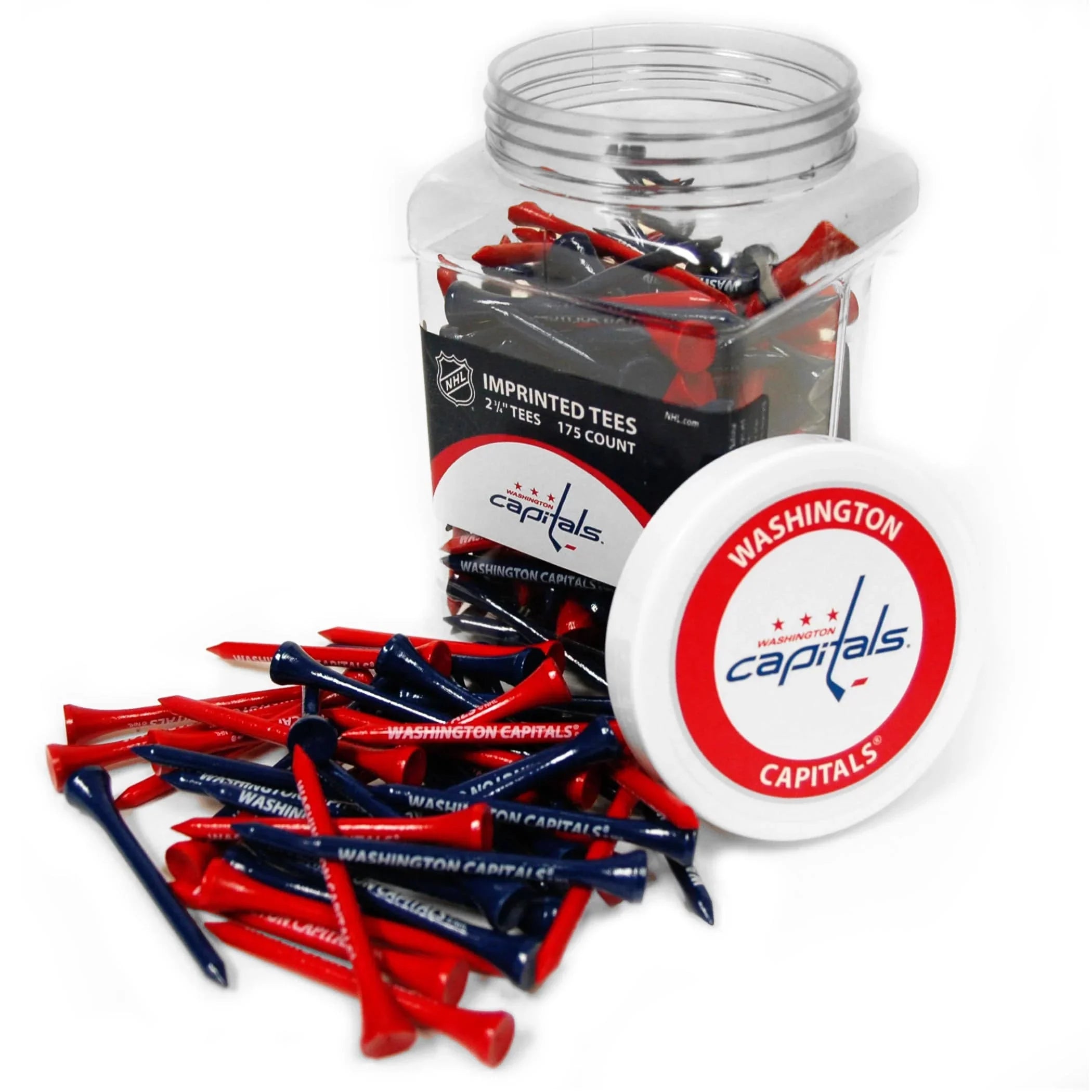 Washington Capitals Jar Of 175 Golf Tees - 757 Sports Collectibles