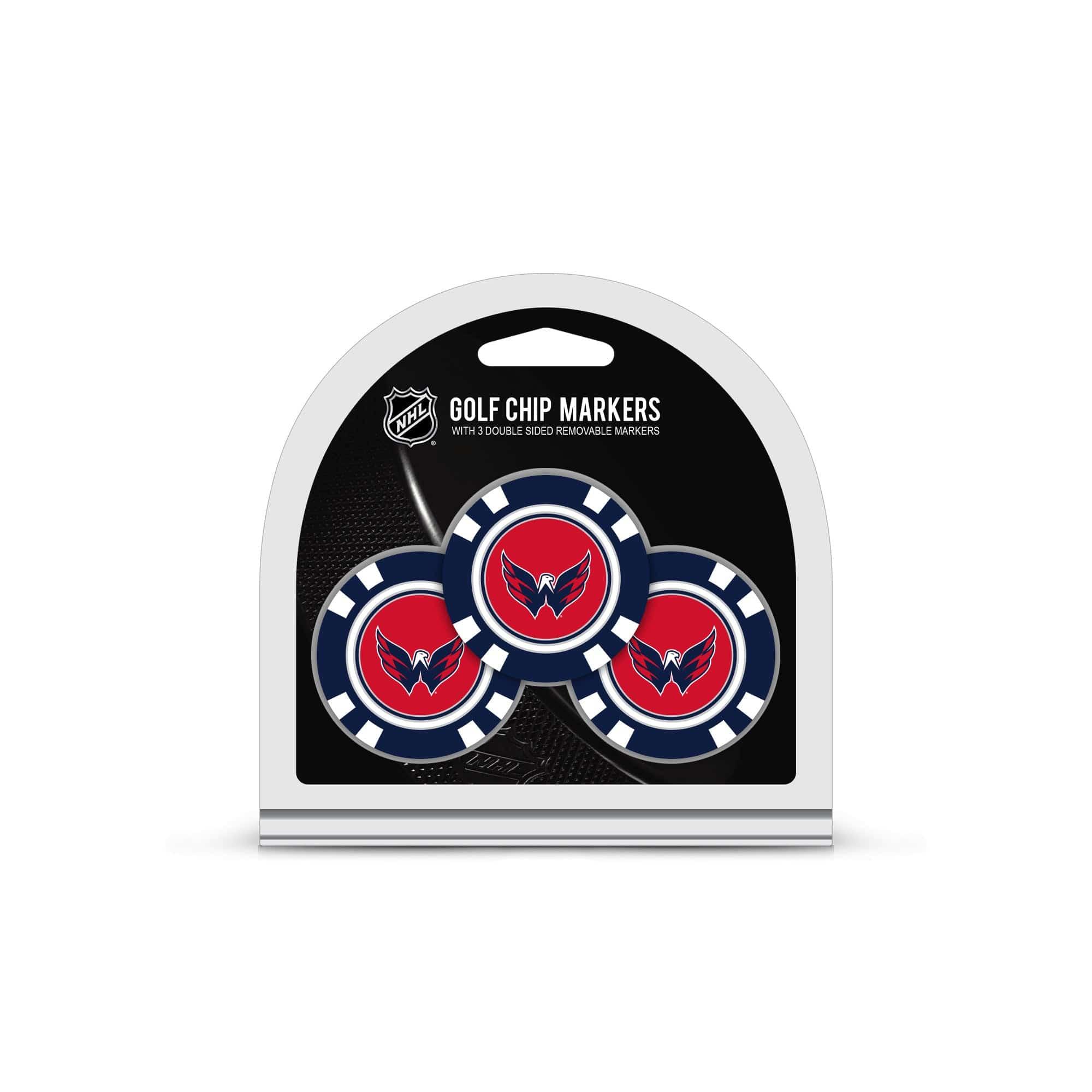 Washington Capitals 3 Pack Golf Chip Ball Markers - 757 Sports Collectibles