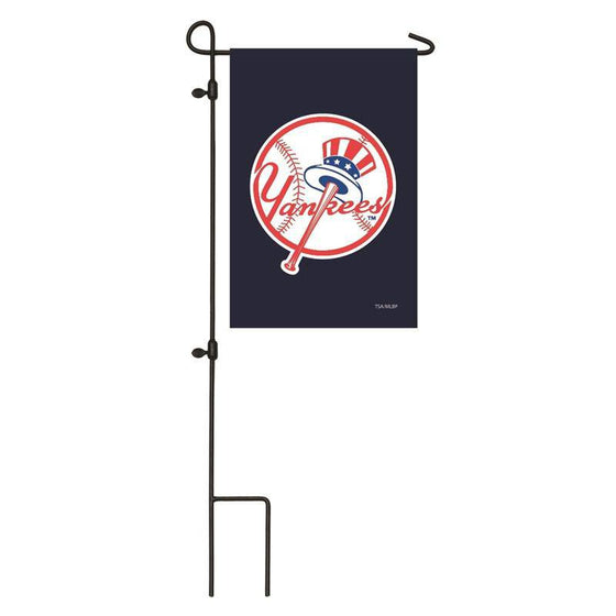 New York Yankees 12.5"x18" 2 Sided Embroidered Applique Garden Flag (Waterproof) - 757 Sports Collectibles