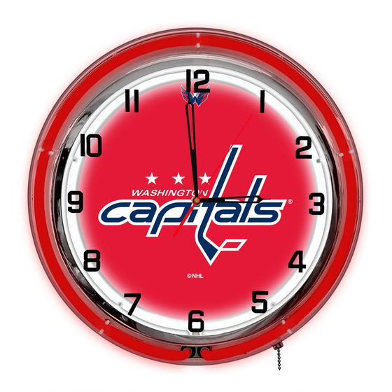 Washington Capitals 18" Neon Clock