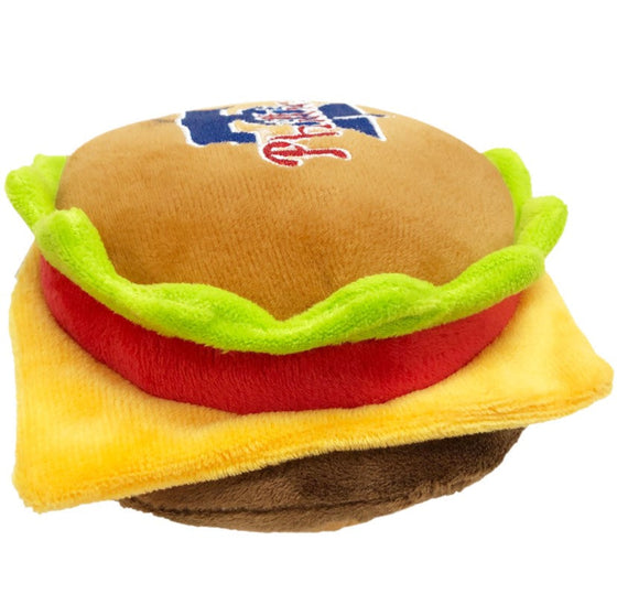 Philadelphia Phillies Hamburger Toy by Pets First - 757 Sports Collectibles