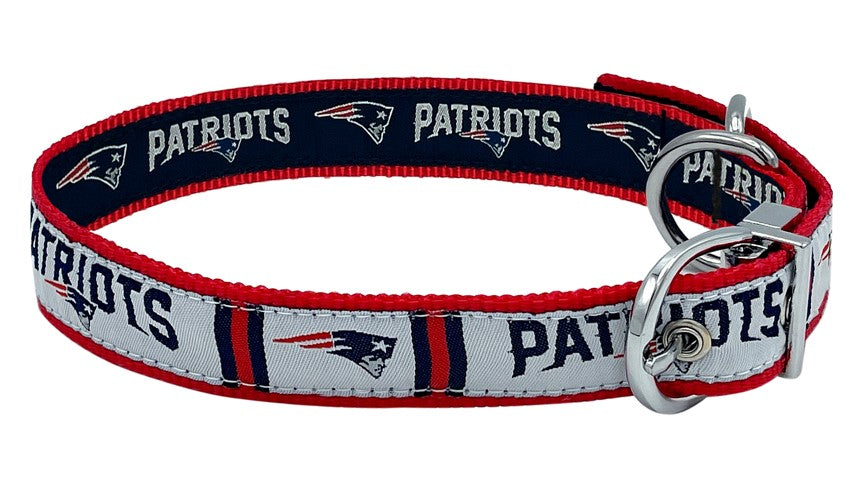 New England Patriots Reversible Collar Pets First