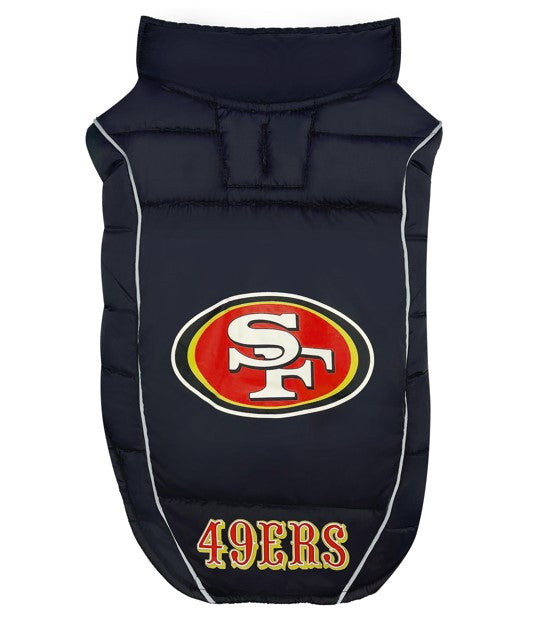 San Francisco 49ers Puffer Vest Pets First