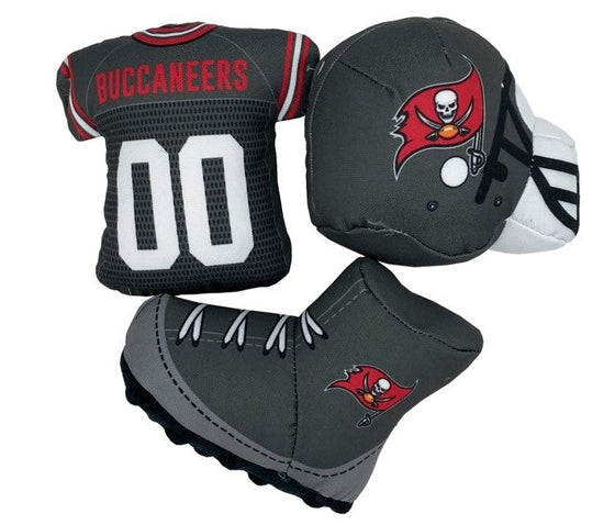 Tampa Bay Buccaneers 3 pc Locker Room Set Pets First - 757 Sports Collectibles