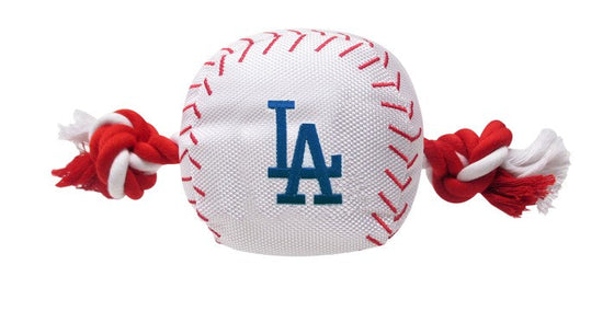Los Angeles Dodgers Nylon Baseball Rope Toy Pets First