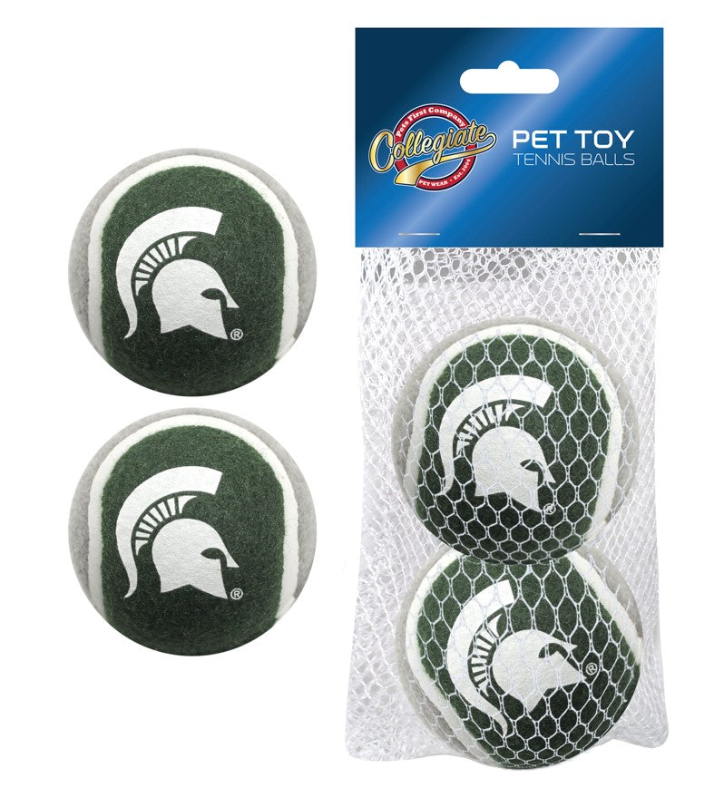 Michigan State 2 Pc Tennis Ball Pets First