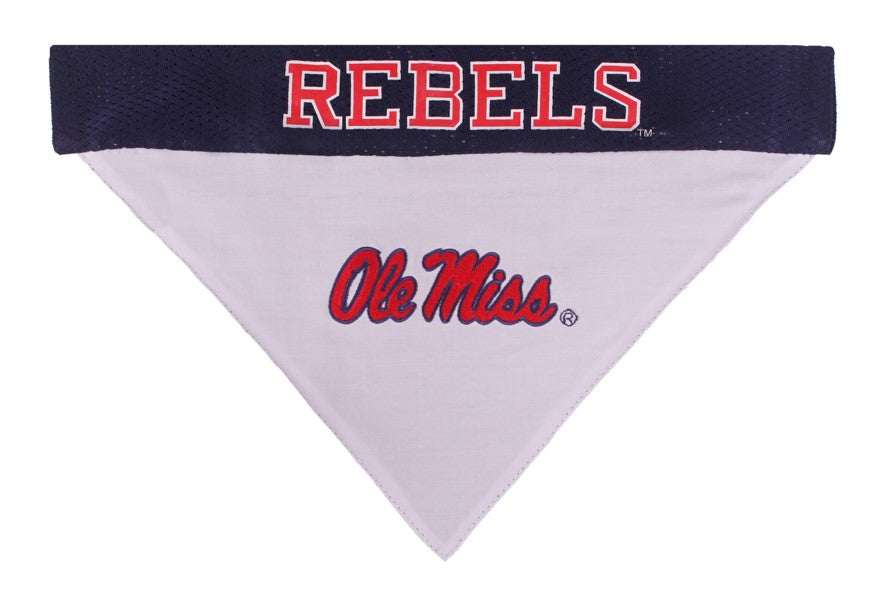 Ole Miss Reversible Bandana Pets First - 757 Sports Collectibles