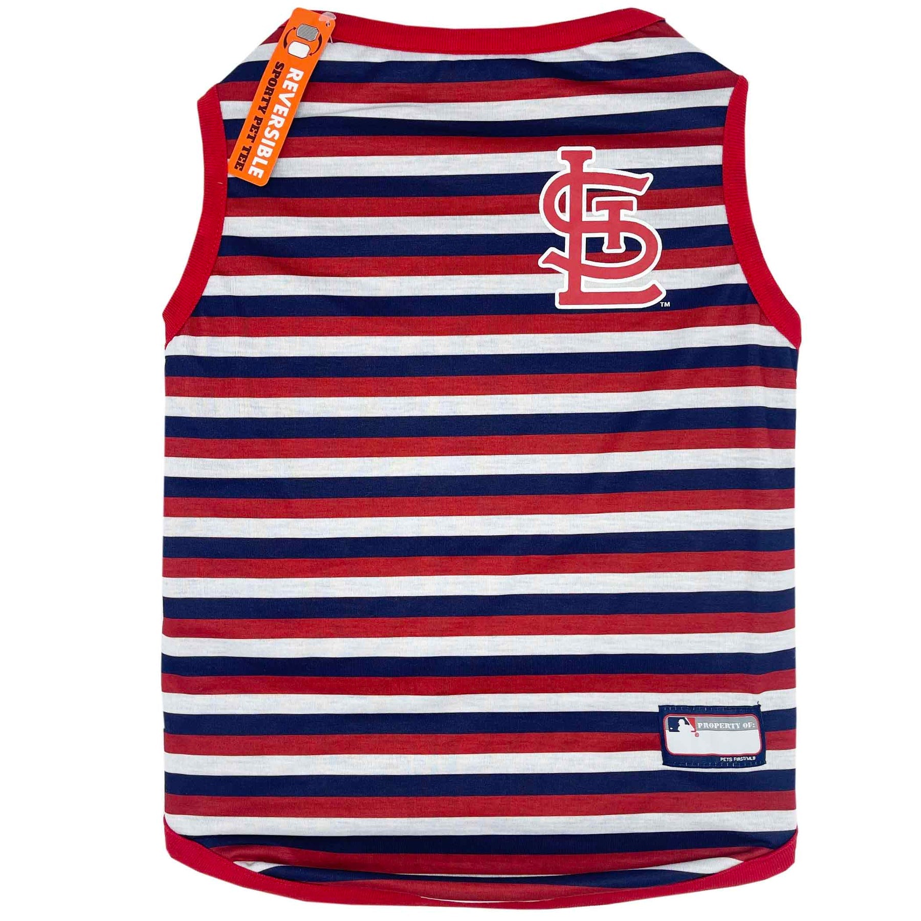 ST Louis Cardinals Dog Reversible Tee Shirt by Pets First - 757 Sports Collectibles