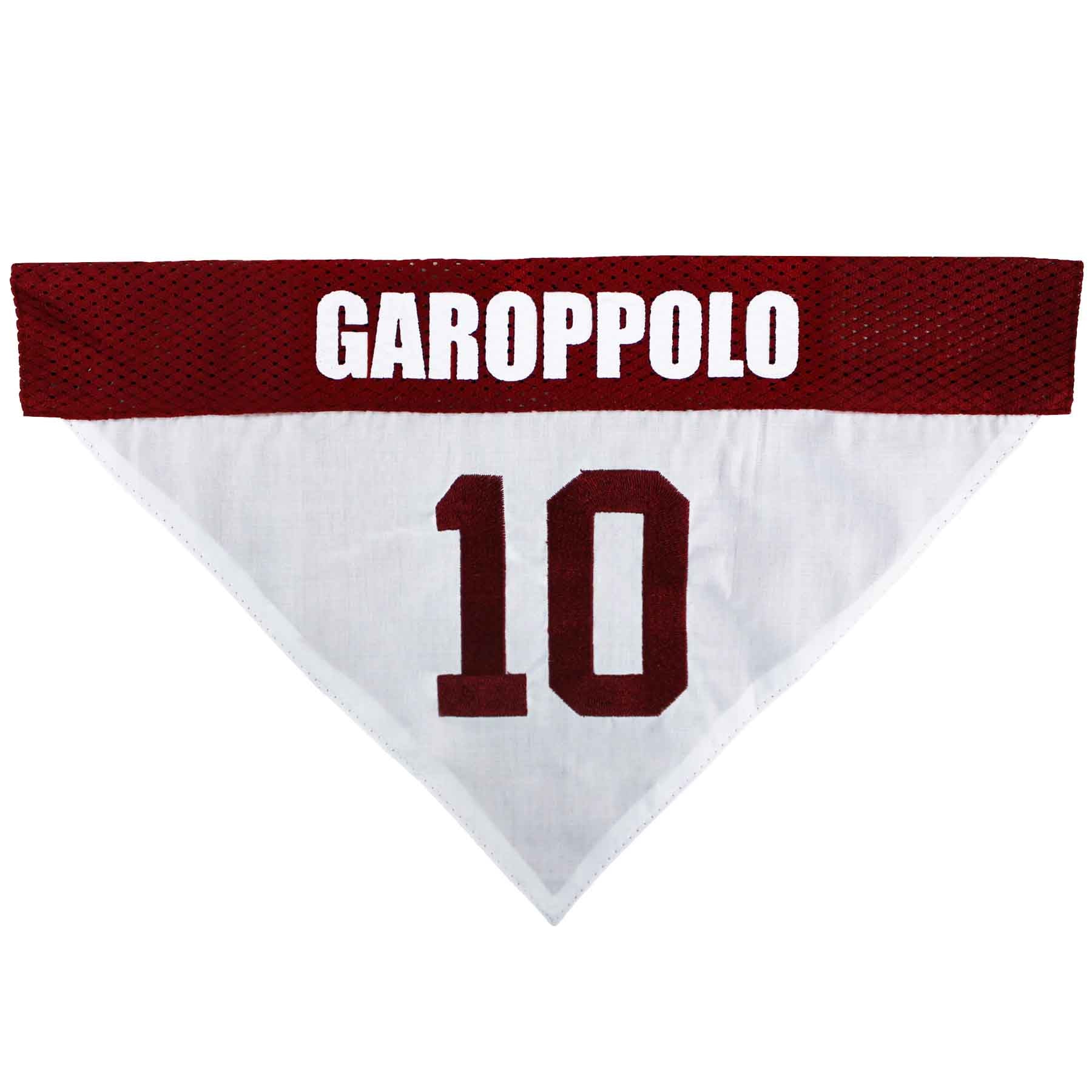 Jimmy Garoppolo Reversible Bandana by Pets First - 757 Sports Collectibles