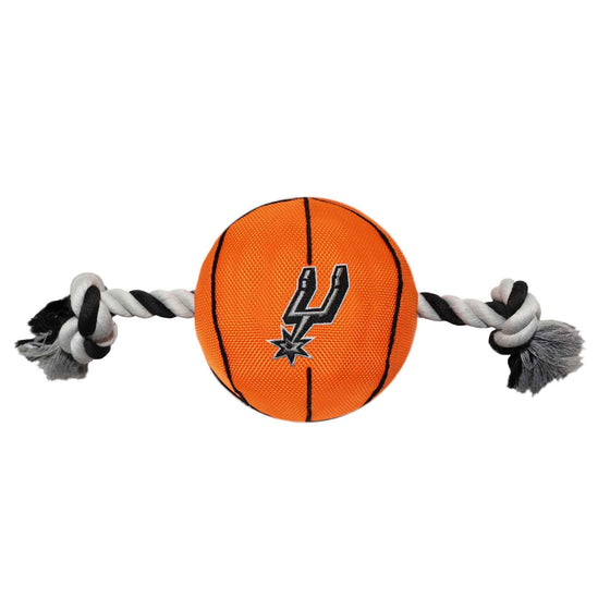 San Antonio Spurs Nylon Basketball Rope Toy Pets First