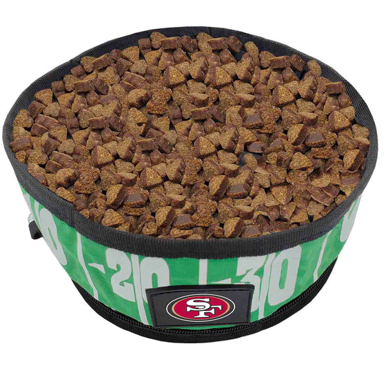 San Francisco 49ERS Collapsible Pet Bowl by Pet First - 757 Sports Collectibles