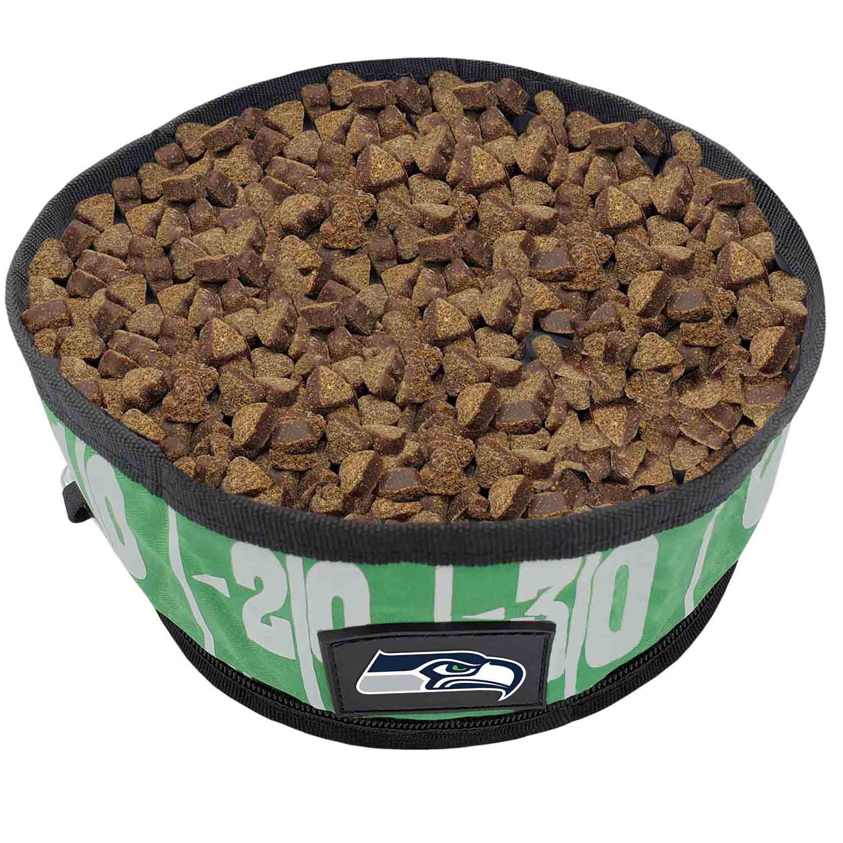 Seattle Seahawks Collapsible Pet Bowl by Pet First - 757 Sports Collectibles