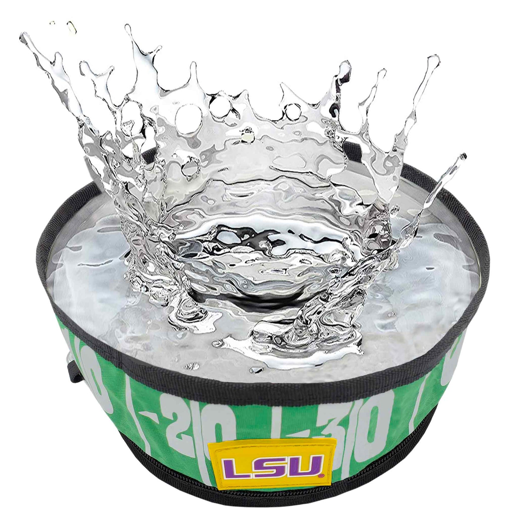 LSU Collapsible Pet Bowl by Pet First - 757 Sports Collectibles